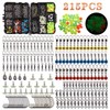 Fishing Accessories Tackle Kit Box - 215Pcs Sinker Weights, Crossline