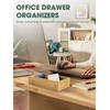 Kootek 8 Pcs Bamboo Drawer Organizer Utensil Tray Kitchen Storage