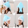 EXCEART Hat, Headwear, Plush Dolphin, Kigurumi, Cosplay, Halloween, Headwear, Cap,