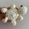 CIBBALIY Mini Handmade Crochet Turtle Keychain Crochet Animal Turtles for