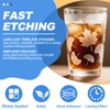 WANJAO Glass Etching Kit, Long-Lasting with Etching Stencils, Gloves Paper