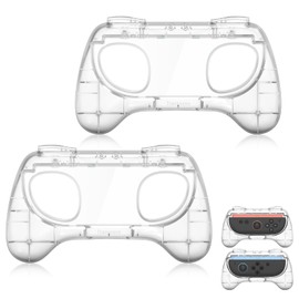 TRANSNOVO Joycon Grip Cover for Switch 2 Controller - For 2025 New Switch 2 Easy to Remove and Improve Gaming Experience, Anti-Slip Textured Wear-Resistant Handle Set (2 Pieces)