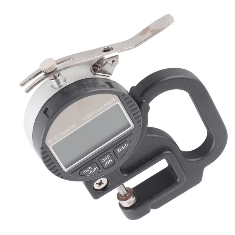 Digital Display Paper Leather Cloth Thickness Gauge Measuring Tool Range