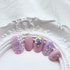 Roman Flower Handmade Nail Tips - Square / 로망 플라워