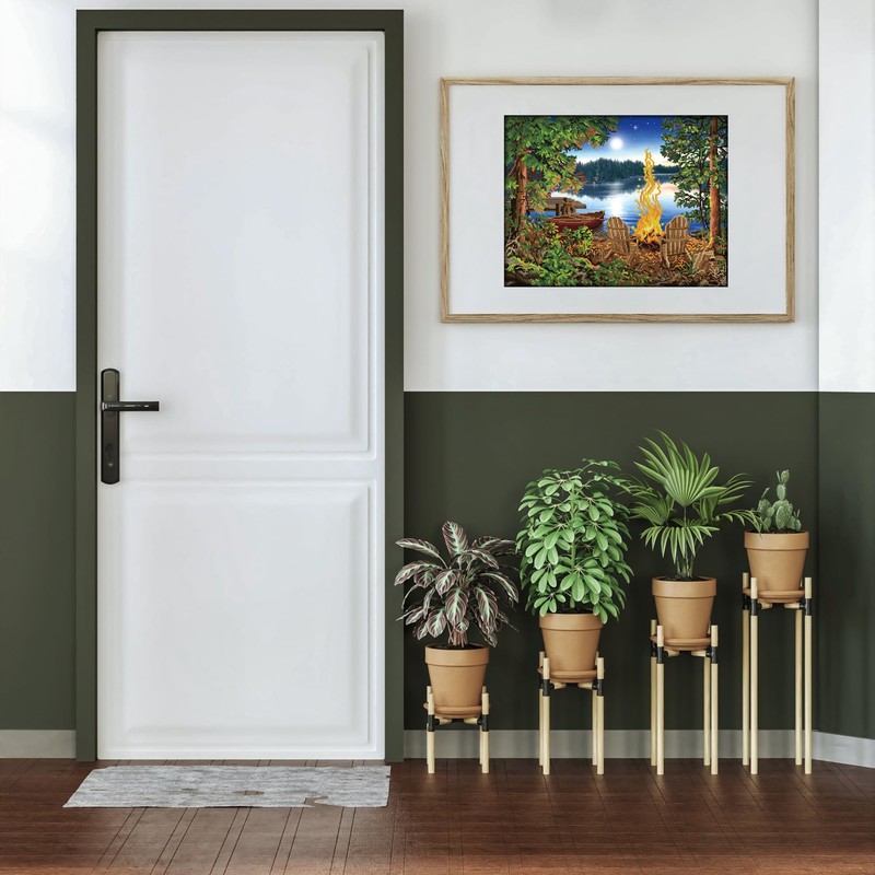 DIAMOND DOTZ ® - Lakeside Red Canoe, Partial Drill, Round