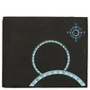 Oxmox New Cryptan RFID Protect, Wind Rose Print Cyan Black,