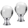 Akahttbn 2 Pack Lamp Finials Glass Crystal Ball, Lamp Finials