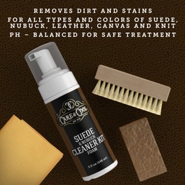 Care & Cool Suede and Nubuck Cleaner Foam Kit (5 oz) - Revitalizes and Refreshes Shoes, Boots, Clothes, and Furniture - Premium Care for All Colors