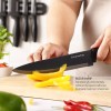 Gourmetop Kitchen Knife Set with No Drilling Magnetic Strip for