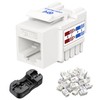 [UL Certified] Cable Matters Pack of 25 Cat 6 Keystone