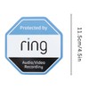 Durlo 10Pcs CCTV Doorbell Camera Sticker PVC Waterproof Ring Security