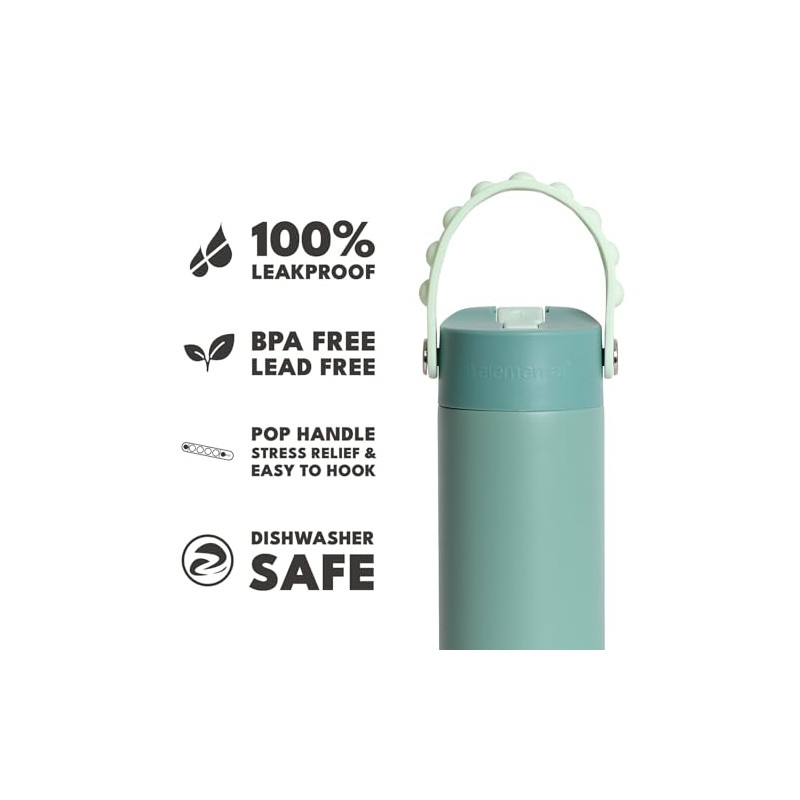 Elemental Kids aislada Botella de Agua con Asa Pop It