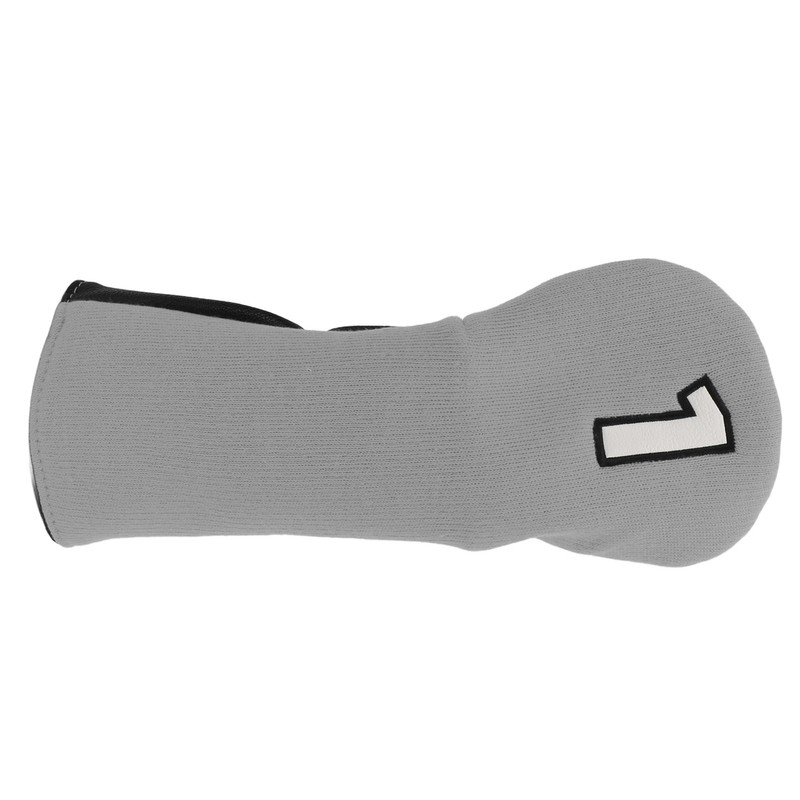 Golf Club Cover Mixed Fabric Head Protector Knitted Polyester Waterproof
