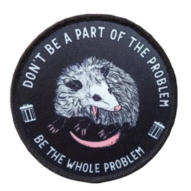 Velcro Patches Funny 'Don't Be A Part of Problem' Patch with Embroidery, Tactical Military Patch, Patch for Tactical Clothing, Backpack, Baseball Cap, Uniform