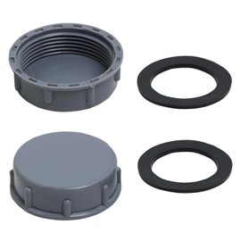 HARY 2 Pcs 45mm Kitchen Sink Waste Pipe Cap Female Thread Blanking Cap for Washing Machine Appliance Trap Blanking Cap for Plumbing to Seal Joints Pipes End