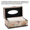 BTSKY Retro Tissue Box Cover，PU Leather Tissue Dispenser Box，Rectangular Tissue