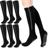 3 Pairs Zipper Compression Socks Non Slip Grip for Men