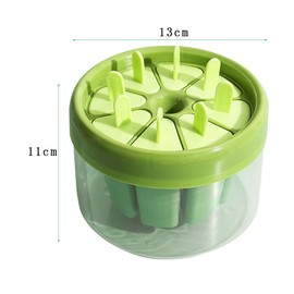 Onlvmyur Ice Lolly Moulds Set 8 Compartments Ice Lolly Moulds BPA Free Ice Moulds with Ice Bucket for Children Adults DIY Popsicle