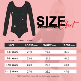 The Fancy Dress® Girls Childrens Ballet Dance Leotard Bodysuit Gymnastics Leotard Long Sleeve Dancewear Fancy Dress (white, 7-8 years)