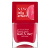 Nails Inc Ready To Jelly, rojo transparente, secado rápido, larga