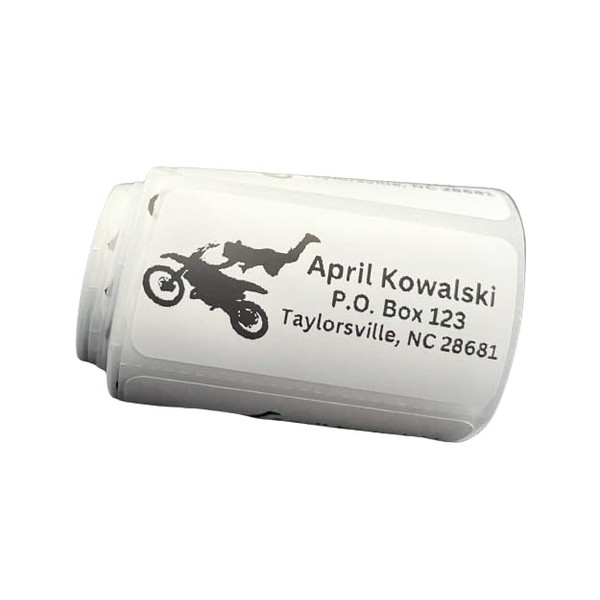 Custom Stickers, Dirt Bike Return Address Labels, Address Stickers, Several