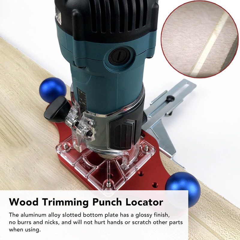 Trimming Machine Bottom Plate Woodworking Slotting Chamfering Milling Hole Punch