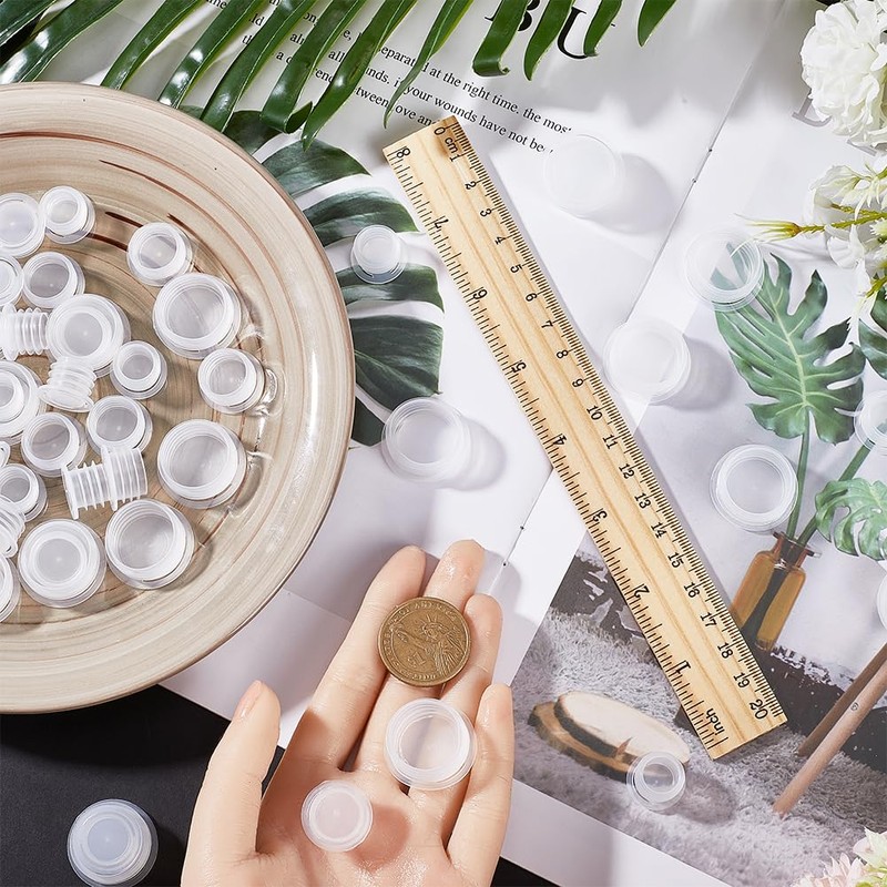 GORGECRAFT Pack of 60 Plastic Bottle Caps in 3 Sizes