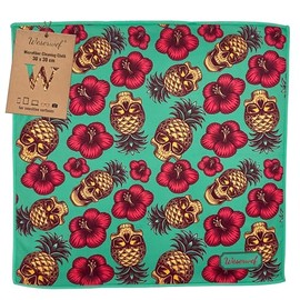 WESERWEF® XXL Microfibre Cloth Glasses Cleaning Cloths in Optician Quality – 30 x 30 cm – for Cleaning Glasses, Smartphone, Tablet, Camera, Glasses Cleaning Cloth, Display Cloth (Skull)