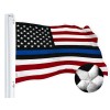 G128 Blue Lives Matter Flag Police Flag Embroidered 2.5x4 FT