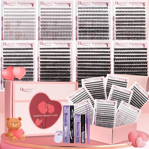 Mixed Length False Eyelashes Kit, 1 Box Natural Look Eyelash
