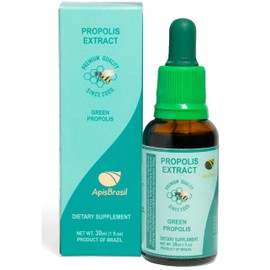 ApisBrasil - Brazilian Green Bee Propolis Liquid Extract (30ml) - Natural Immune Support - Antioxidant - Pack of 1