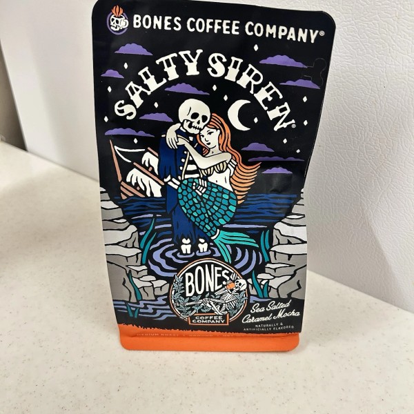 Bones Coffee Company Salty Siren Ground Coffee Sea Salted Caramel