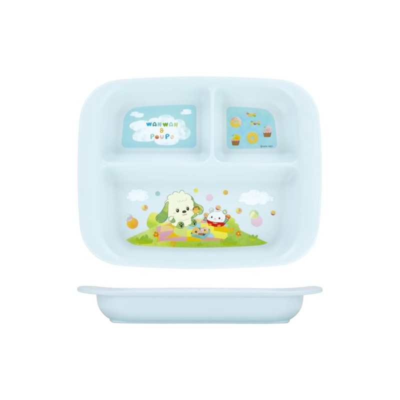 Skater XP7AG Baby Tableware, Lunch Plate, For Kids, Antibacterial, Plastic,