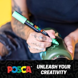 Posca - PC3M8C - Paquete de 8 rotuladores de colores