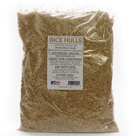 Rice Hulls - Organic Use – 1.5lb Bag - House Plants – Gardening - Chicken Bedding Nesting