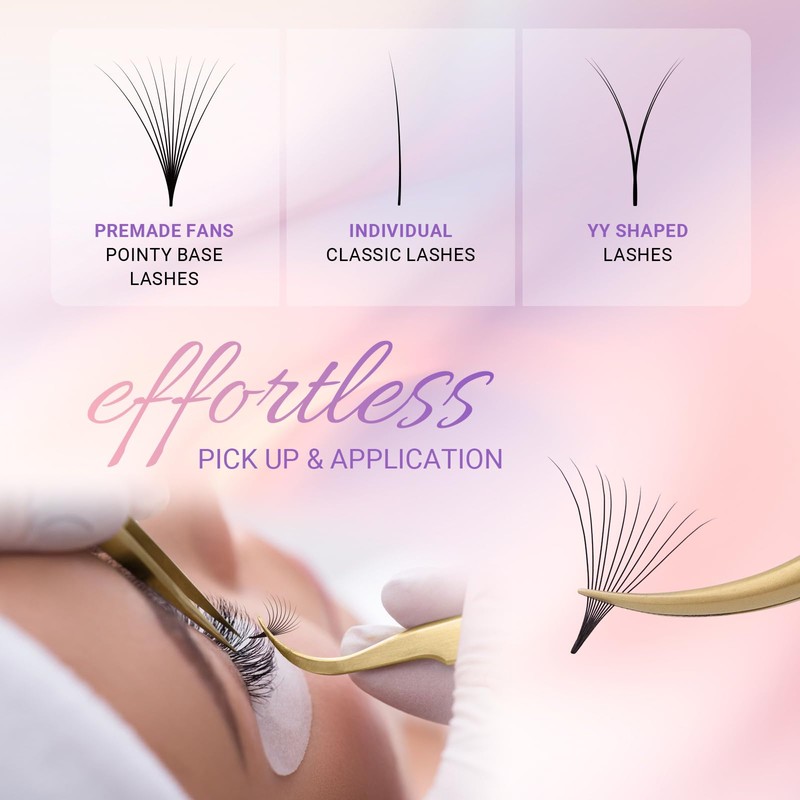 NAGARAKU Eyelash Extensions Premade Fans Eyelash Premade Volume Fan Eyelashes