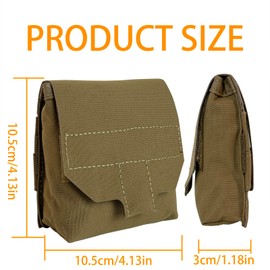 Mini Tactical Waist Bag Military Molle Small Utility Pouch EDC Pouch Small Purse Storage Bag Military Army Accessories Fanny Packs for Belts Vests Backpacks