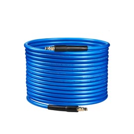 Hochdruckschlauch für Kärcher K-Serie K2 K3 K4 K5 K6 K7, 10 m Hochdruckreiniger-Verlängerungsschlauch mit Click Plug Quick Connect System, 180bar Hochdruckreiniger-Ersatzschlauch Blau