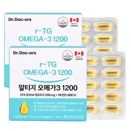 Dr. Doctors rTG Omega-3 1200 1,301.2mg 90 Capsules / 닥터닥터스 알티지오메가3 1200 1,301.2mg x 90캡슐