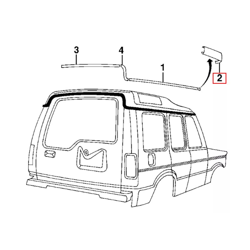 Treedy Labs NEW Land Rover Discovery 2 Front Gutter Drip