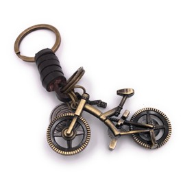 H-Customs Full Trail Fully Bicycle Key Fob Special Metal Bronze, bronze, Retro