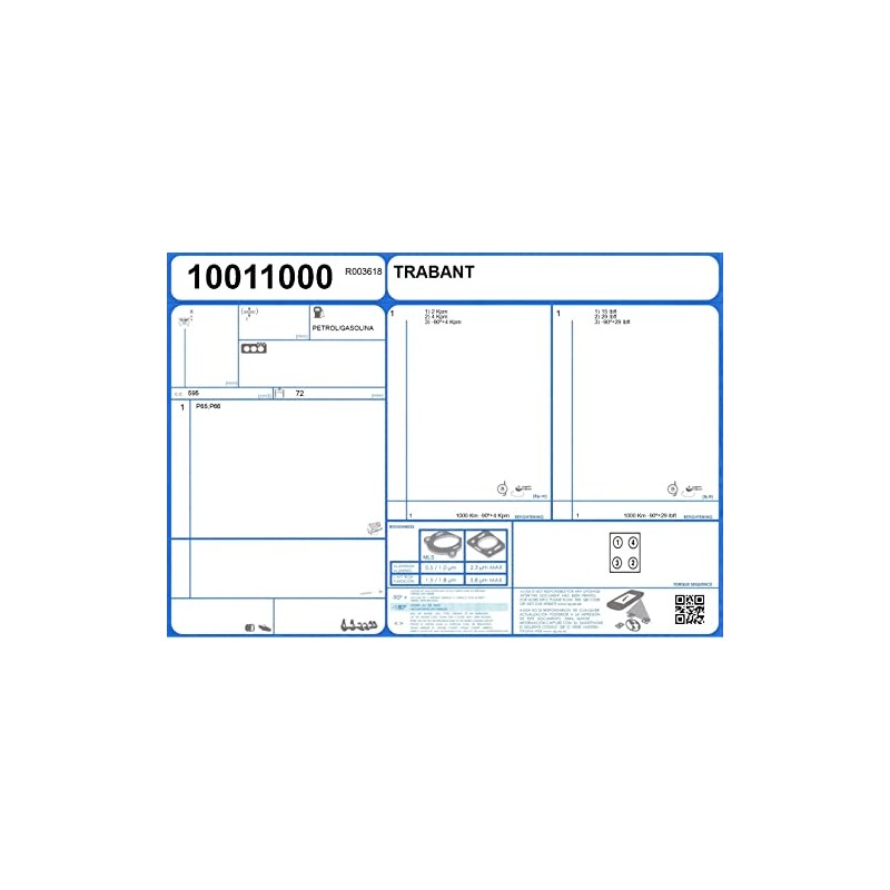 AJUSA 10011000 Gasket for Cylinder Head