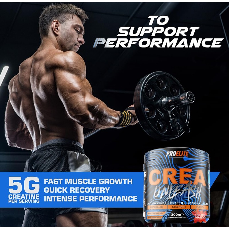 Creatine Monohydrate Powder 300g Micronised Flavoured & Vegan Creatine Powder