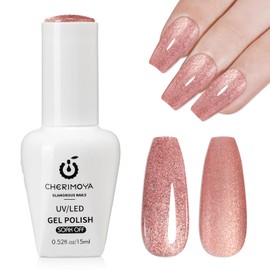 CHERIMOYA Esmalte Glitter en Gel Brillos Multicolor para Uñas 15ml  Amplia Gama de Colores Gel Polish Color Soak Off UV LED Alta Pigmentación Brillo  