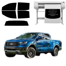 TintPro Precut Tint Kit Nano Carbon Film for Ford Ranger 2017-2023 Sides Solid BK Glass