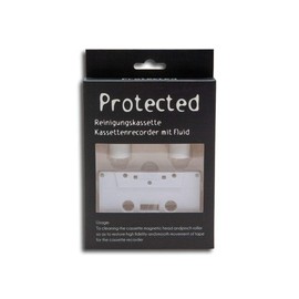 Protected Cleaning Cassette Recorder with Cleaning Fluid