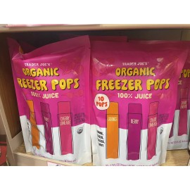 T Joe's 2 Pack Trader Joe’s Organic Freezer Pops 100% Juice NEW ITEM