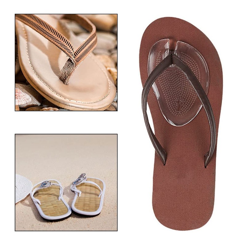 4 Pieces/2 Pairs Thong Sandal Cushions Pad Flip Flop Anti-Wear