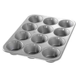 Chicago Metallic 43695 Glazed 12-Cavity Pecan Roll/Large Muffin Pan