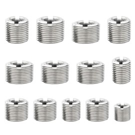 Pack of 10 Thread Insert M6 to M8 x 12 mm, Repair Tool Internal Thread Metric Stainless Steel Thread Insert Screw for Automobiles Steam Turbines Mechanical Devices